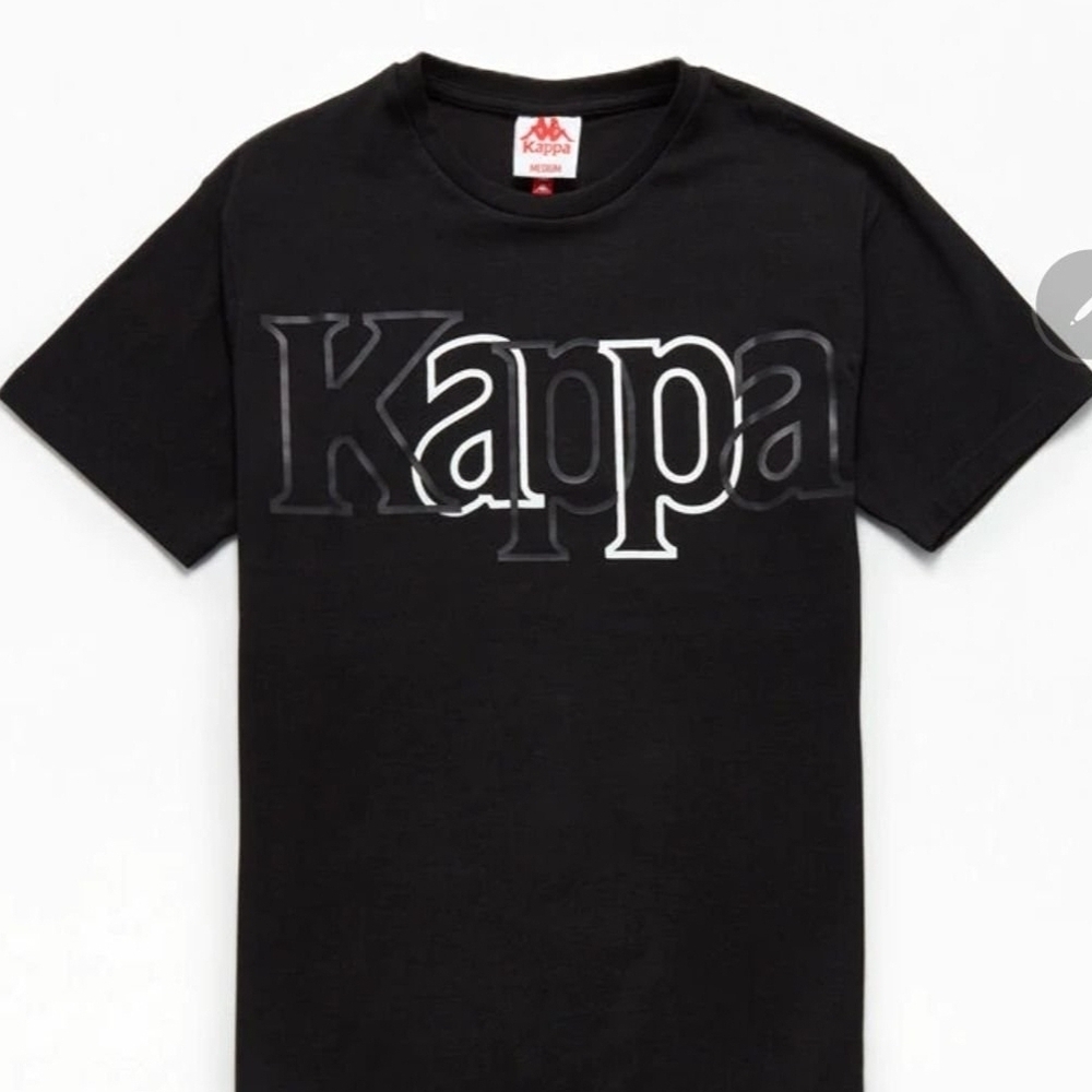 Kappa Kids Black Tee with Bold Logo